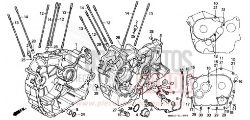 CARTER MOTEUR VT1100CJ de 1988
